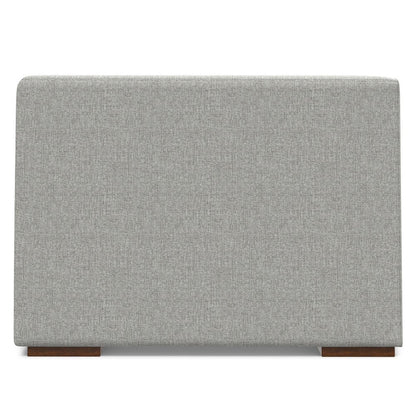 38" Gray Fabric Modular Sofa With Brown Legs HomeRoots