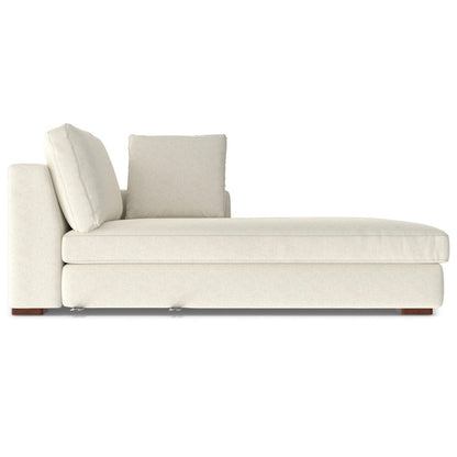 122" Cream Fabric Sofa With Brown Legs HomeRoots