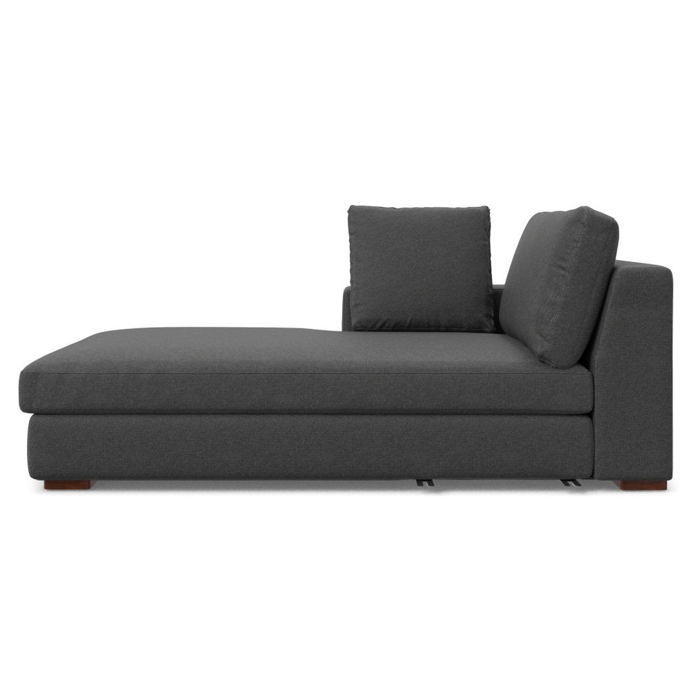 122" Gray Fabric Sofa With Brown Legs HomeRoots