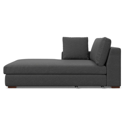 122" Gray Fabric Sofa With Brown Legs HomeRoots