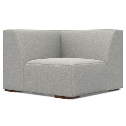 116" Gray Fabric Sofa With Ottoman With Brown Legs HomeRoots