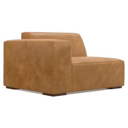 116" Sienna Leather Sofa With Ottoman With Brown Legs HomeRoots
