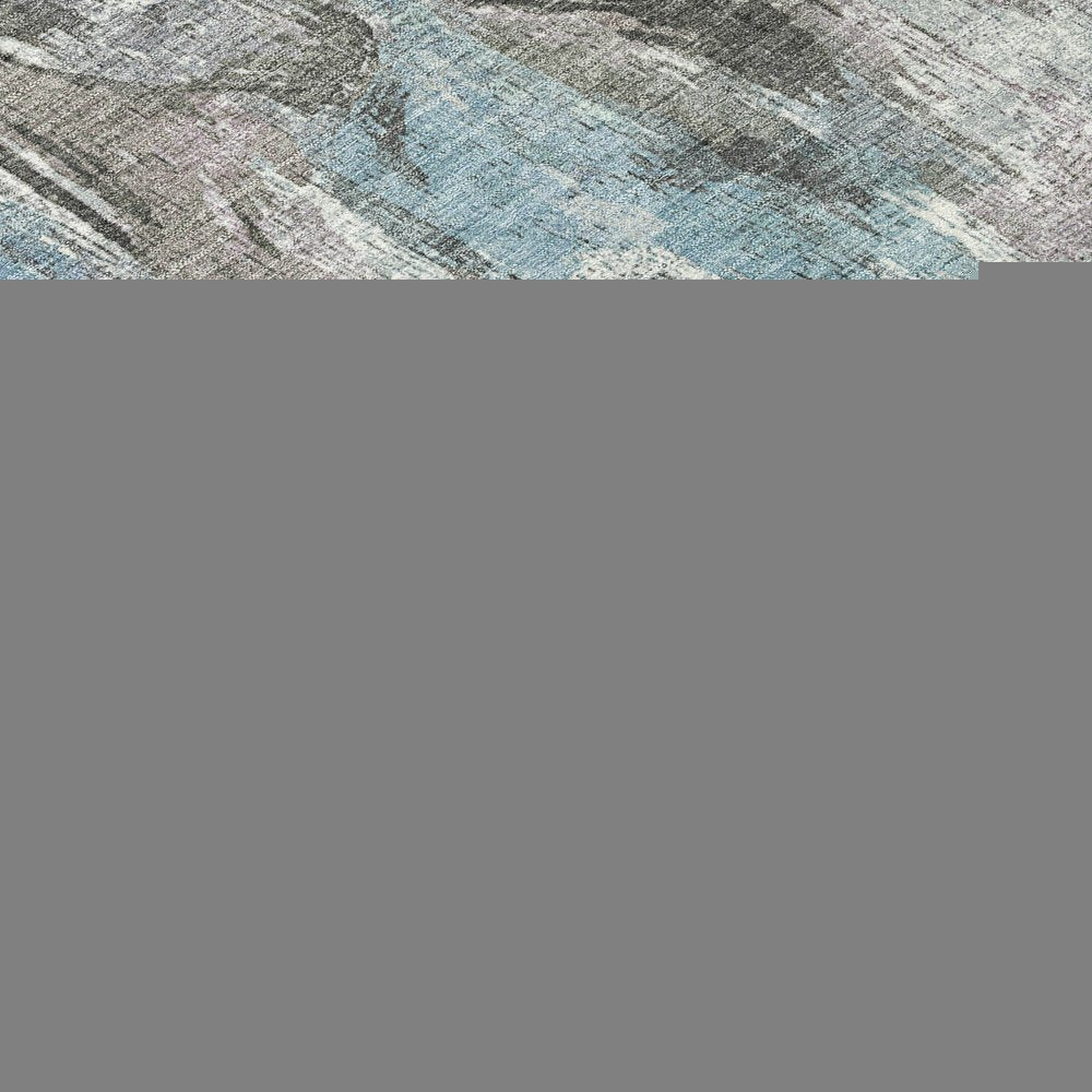 3' X 5' Taupe Teal Blue And Gray Abstract Washable Indoor Outdoor Area Rug HomeRoots