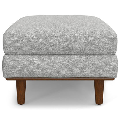 49" Gray And Brown Polyester Blend Cocktail Ottoman HomeRoots