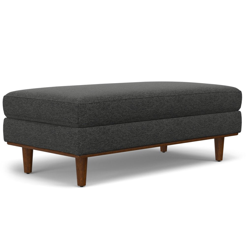 49" Gray And Brown Polyester Blend Cocktail Ottoman — view 10