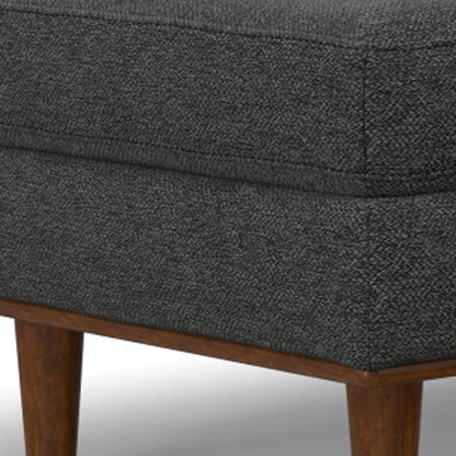 49" Gray And Brown Polyester Blend Cocktail Ottoman HomeRoots