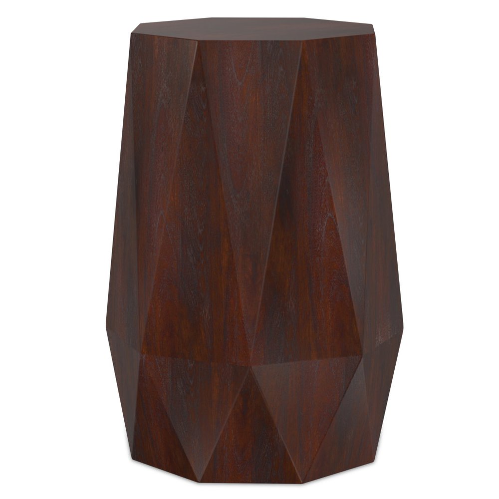 21" Brown Solid Wood Free Form End Table HomeRoots