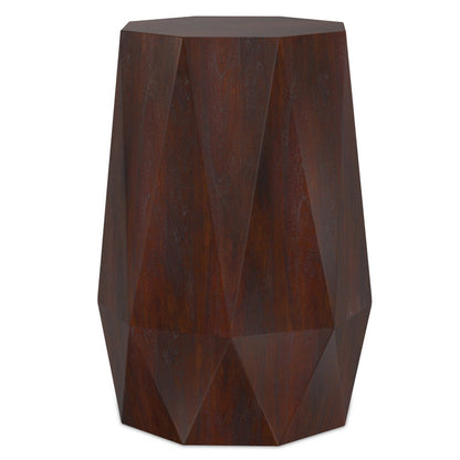 21" Brown Solid Wood Free Form End Table HomeRoots