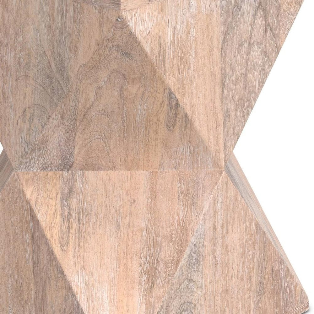 19" Natural Solid Wood Square End Table HomeRoots