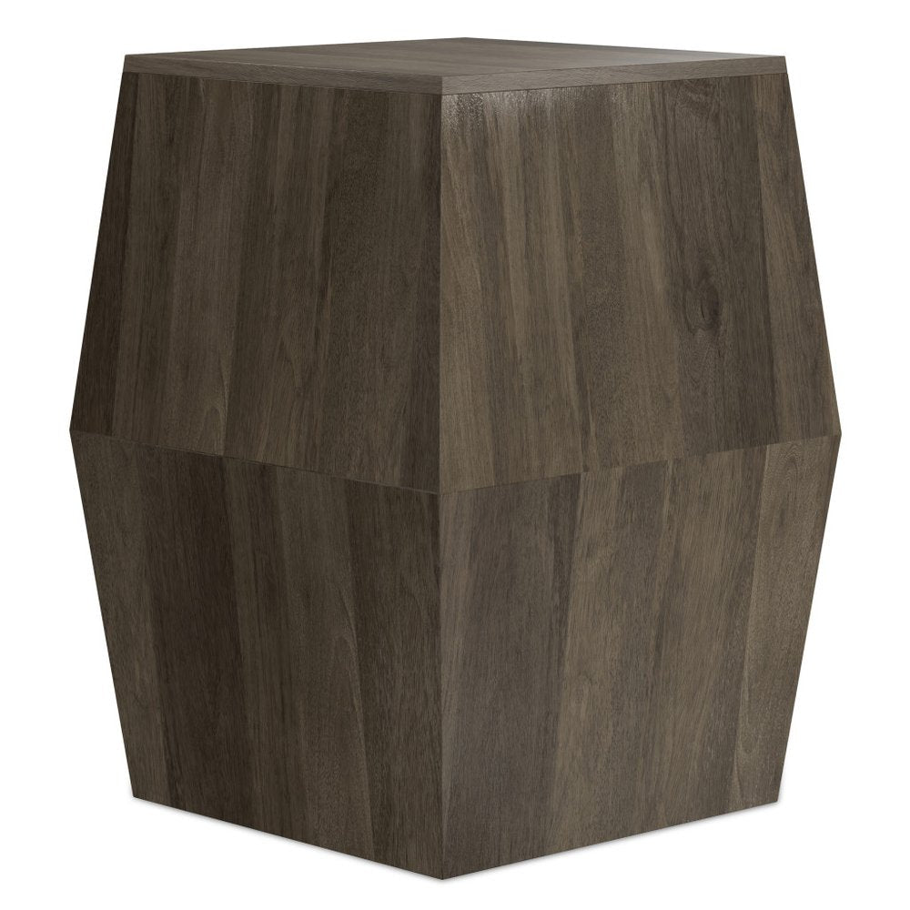 22" Natural Solid Wood Square Block End Table HomeRoots
