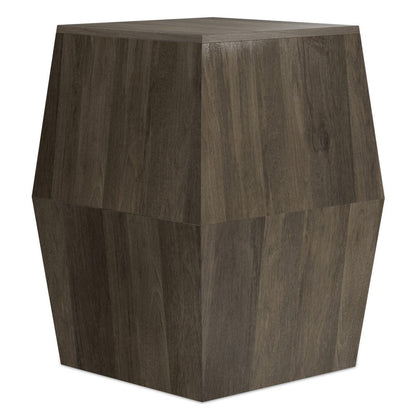 22" Natural Solid Wood Square Block End Table HomeRoots