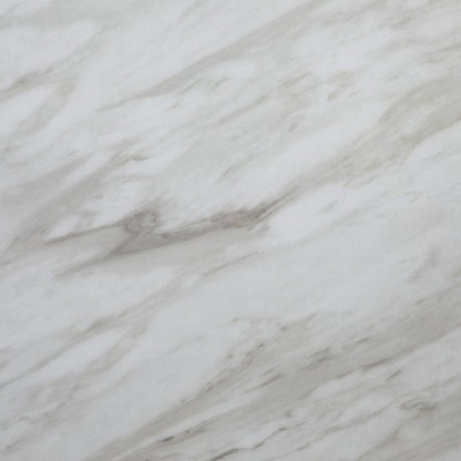 48" White and Natural Wood And Faux Marble Square Counter Height Bar Table HomeRoots