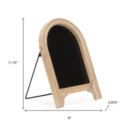 12" Natural Wood Tabletop Easel Chalk Board HomeRoots