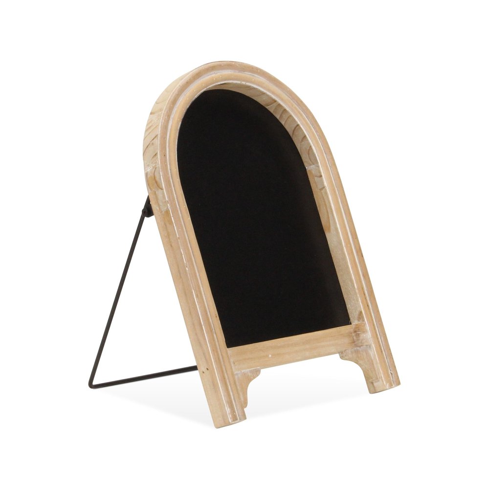 12" Natural Wood Tabletop Easel Chalk Board HomeRoots