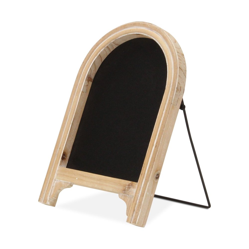 12" Natural Wood Tabletop Easel Chalk Board HomeRoots