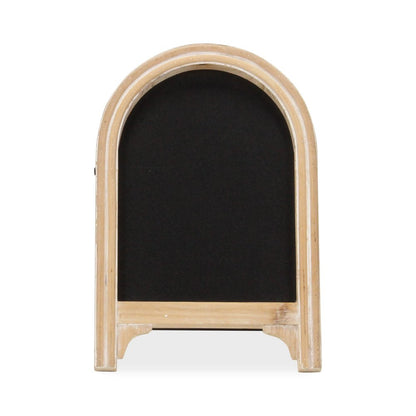 12" Natural Wood Tabletop Easel Chalk Board HomeRoots