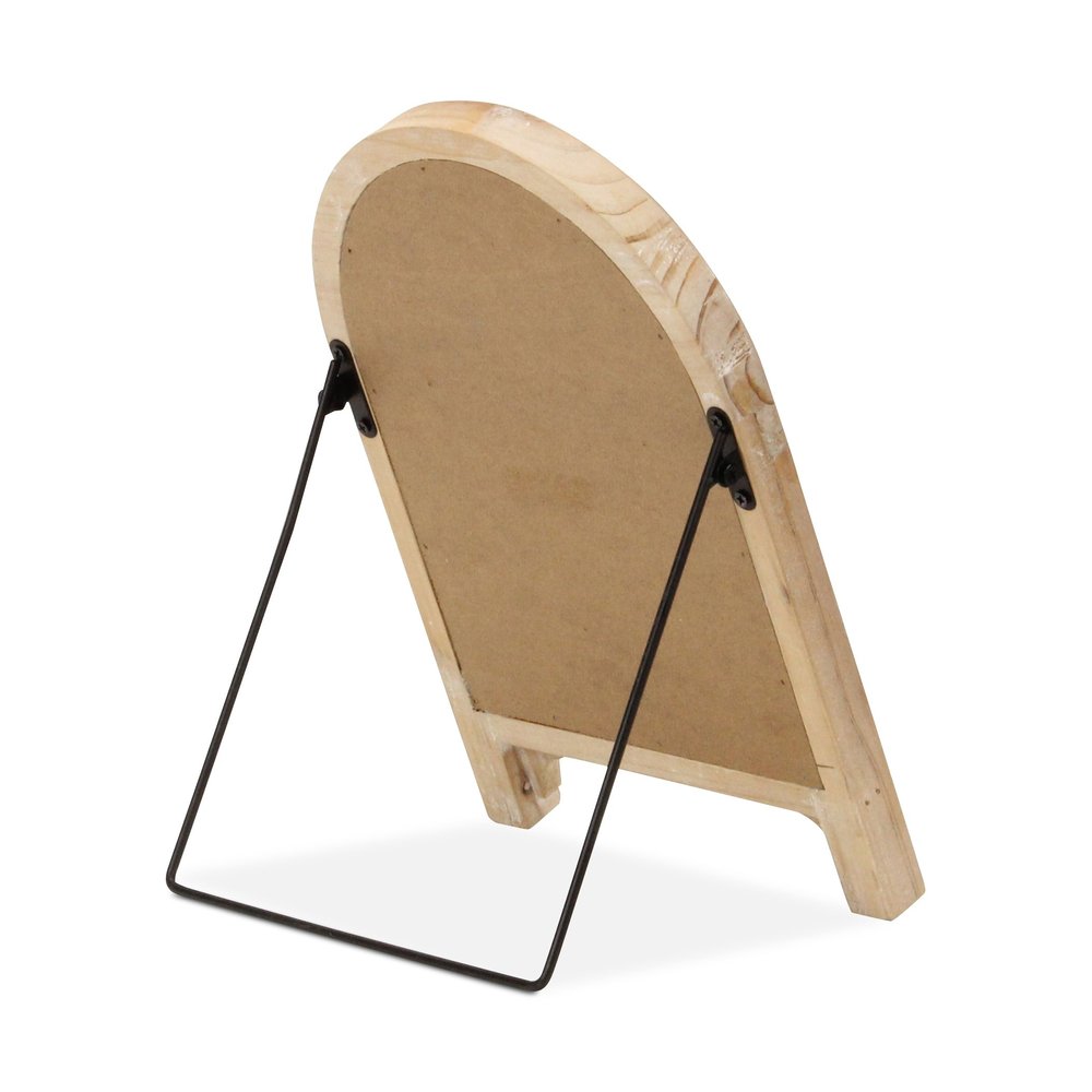 12" Natural Wood Tabletop Easel Chalk Board HomeRoots