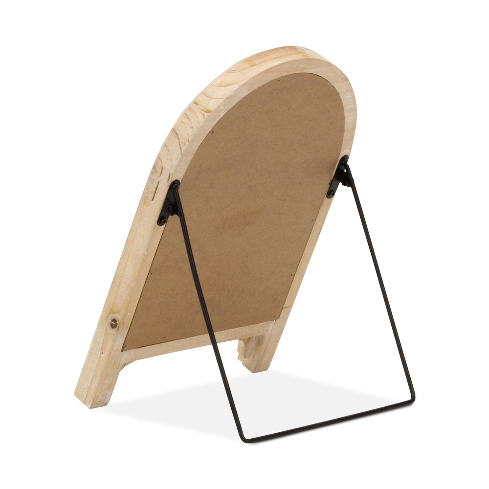 12" Natural Wood Tabletop Easel Chalk Board HomeRoots