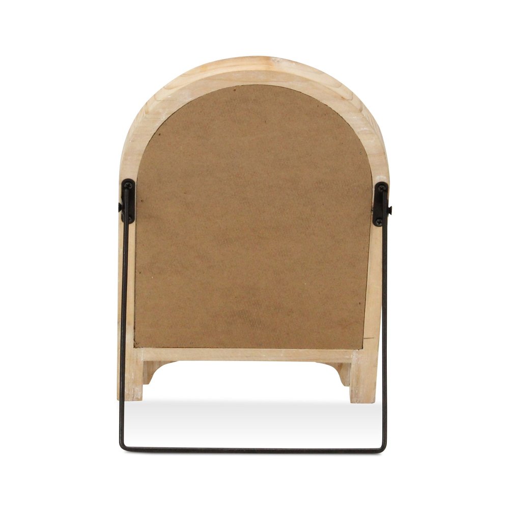 12" Natural Wood Tabletop Easel Chalk Board HomeRoots