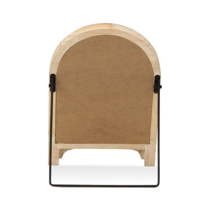 12" Natural Wood Tabletop Easel Chalk Board HomeRoots