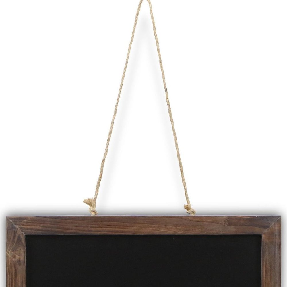 15" X 19" Brown Wood Hanging Chalkboard — view 6