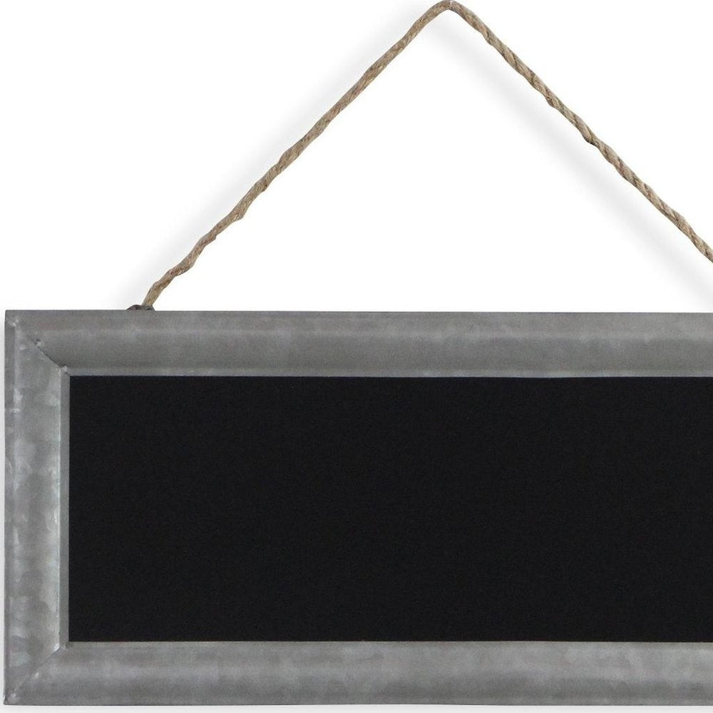 10" X 22" Gray Metal Hanging Chalkboard — view 4
