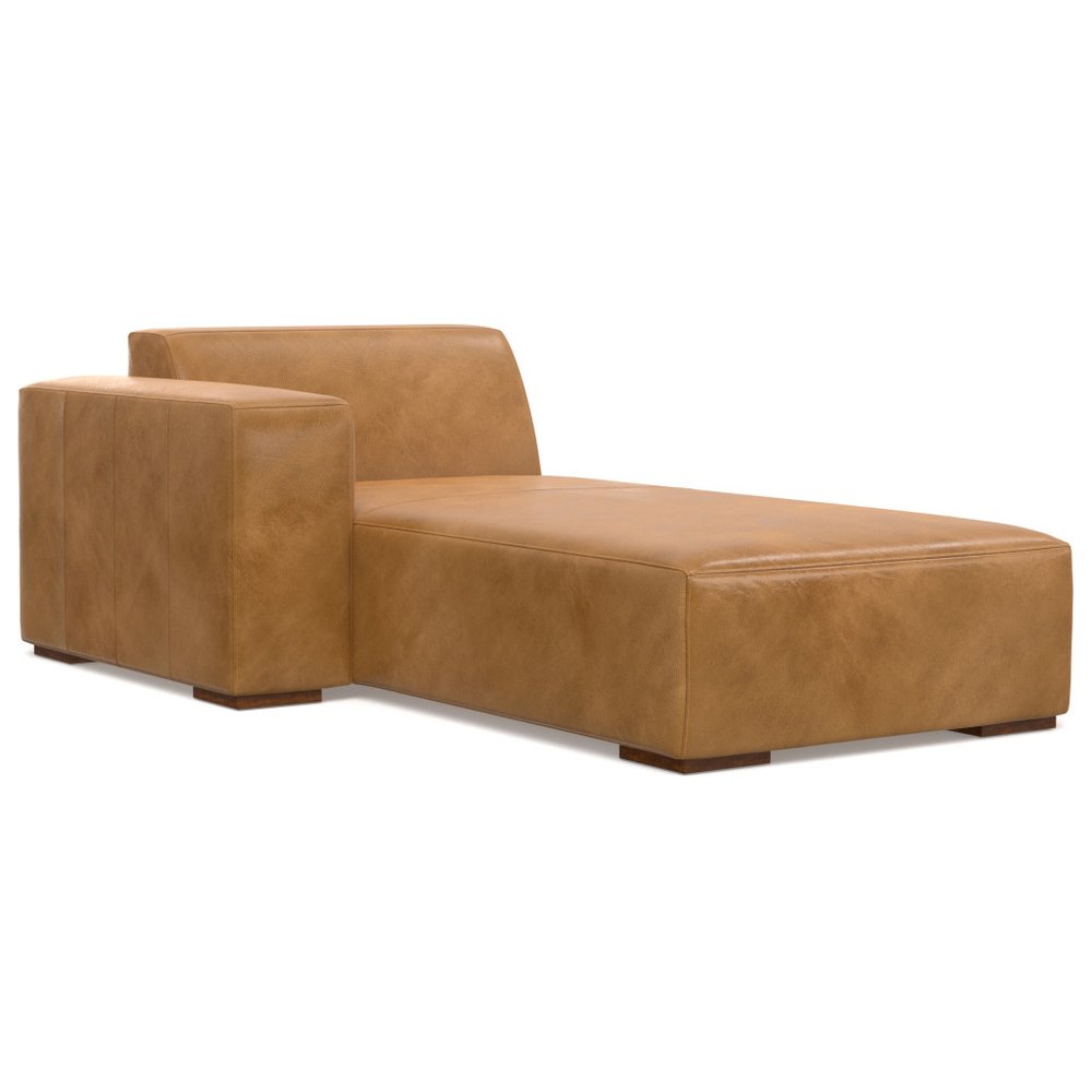 44" Sienna and Brown Leather Arm Chair HomeRoots