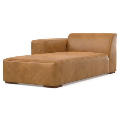 44" Sienna and Brown Leather Arm Chair HomeRoots