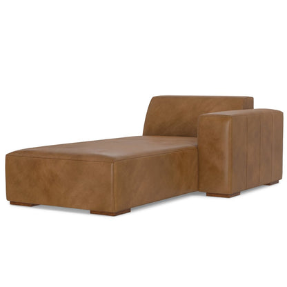 44" Brown Leather Arm Chair HomeRoots