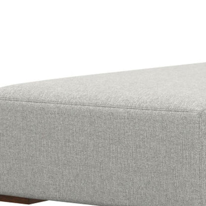 44" Gray and Brown Fabric Arm Chair HomeRoots