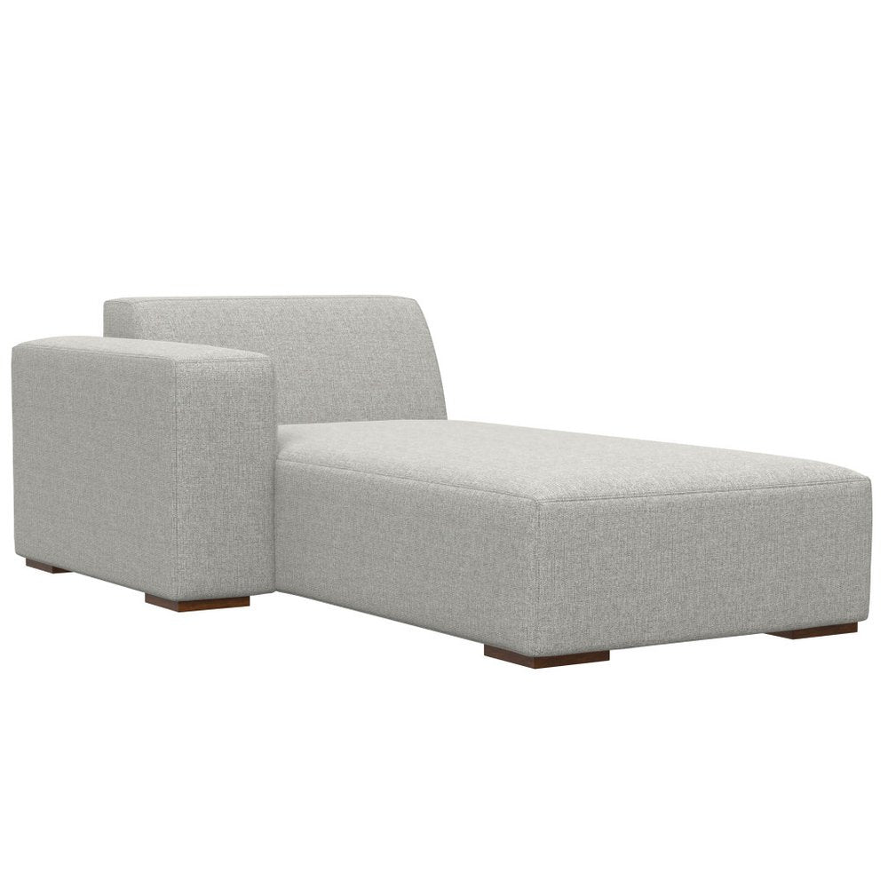 44" Gray and Brown Fabric Arm Chair HomeRoots