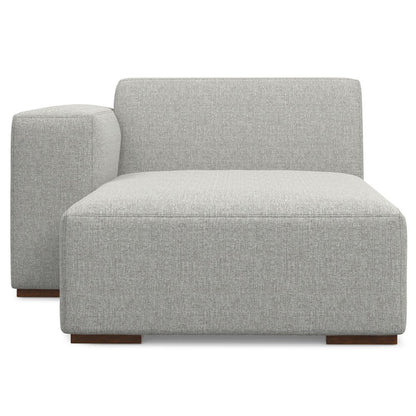 44" Gray and Brown Fabric Arm Chair HomeRoots