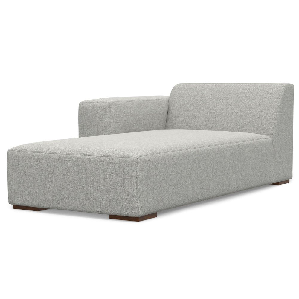 44" Gray and Brown Fabric Arm Chair HomeRoots