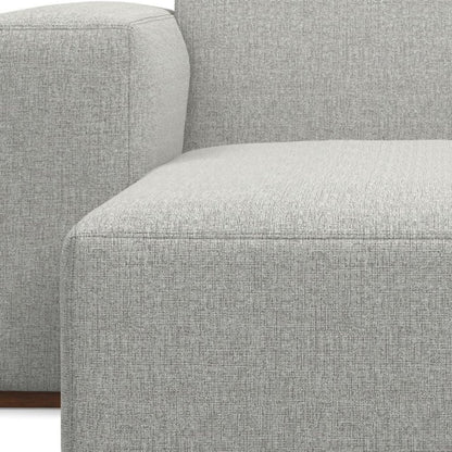 44" Gray and Brown Fabric Arm Chair HomeRoots