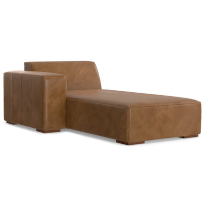 44" Brown Leather Arm Chair HomeRoots