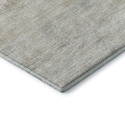 3' X 5' Beige And Ivory Abstract Washable Indoor Outdoor Area Rug HomeRoots