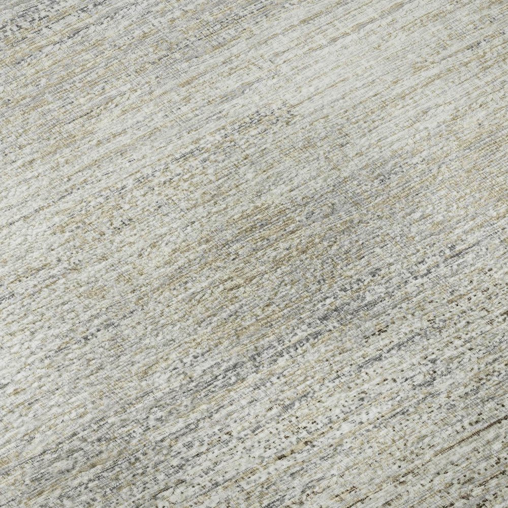 3' X 5' Beige And Ivory Abstract Washable Indoor Outdoor Area Rug HomeRoots
