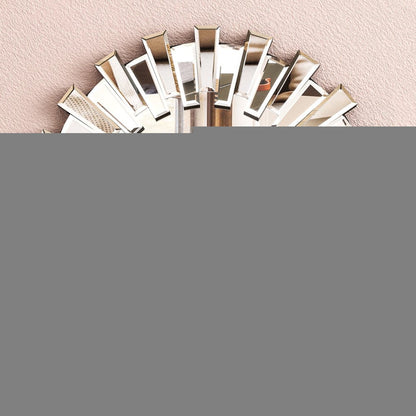 18" Silver Glass Sunburst Framed Accent Mirror HomeRoots