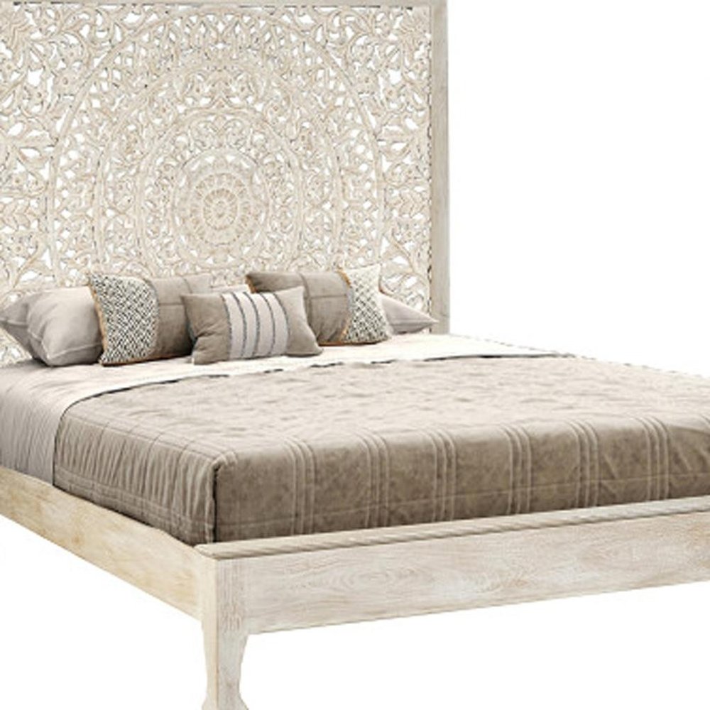 Three Piece White Solid Wood Bedroom Set HomeRoots