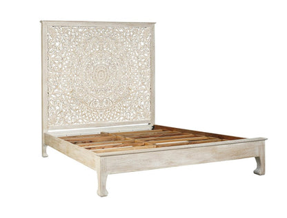 Three Piece White Solid Wood Bedroom Set HomeRoots