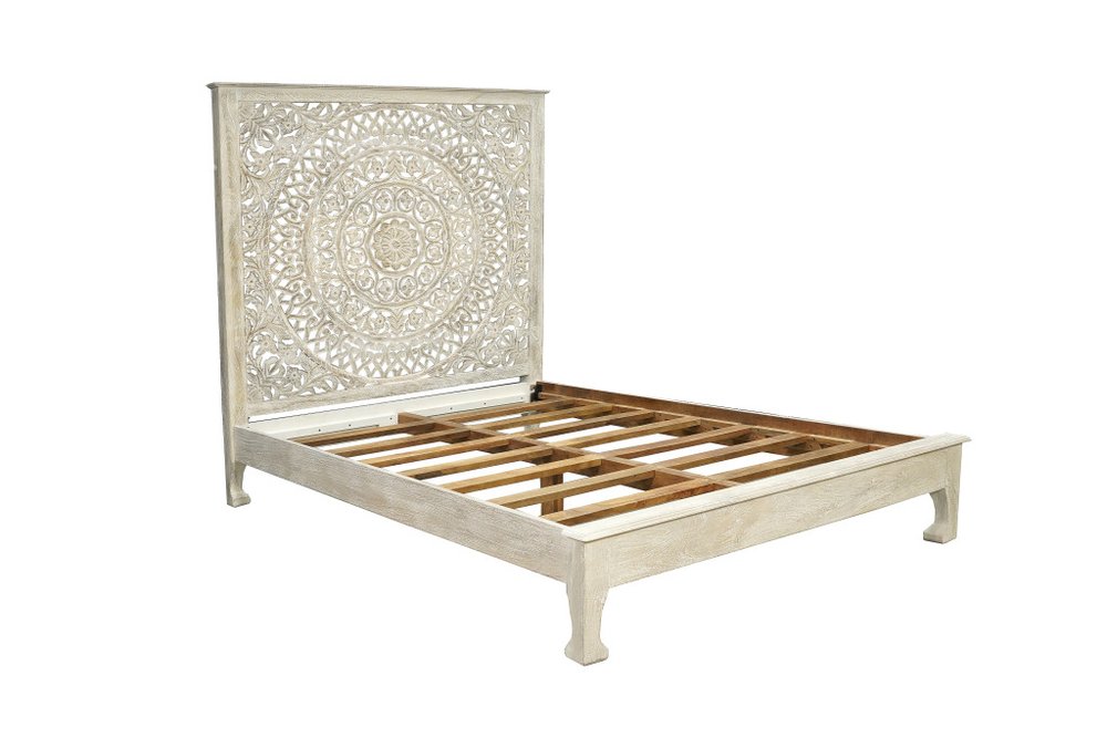 Three Piece Gray Solid Wood Bedroom Set HomeRoots