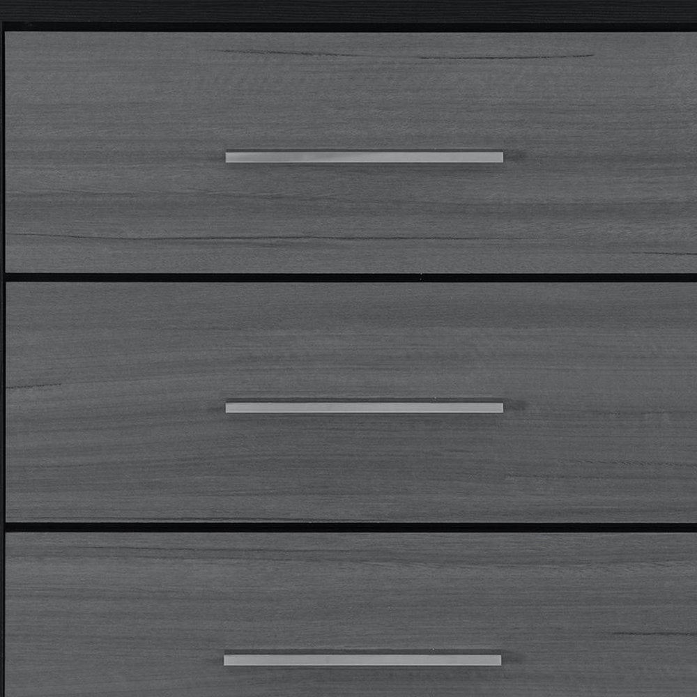 31" Black And Gray Wood Four Drawer Dresser HomeRoots