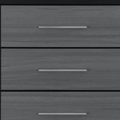 31" Black And Gray Wood Four Drawer Dresser HomeRoots