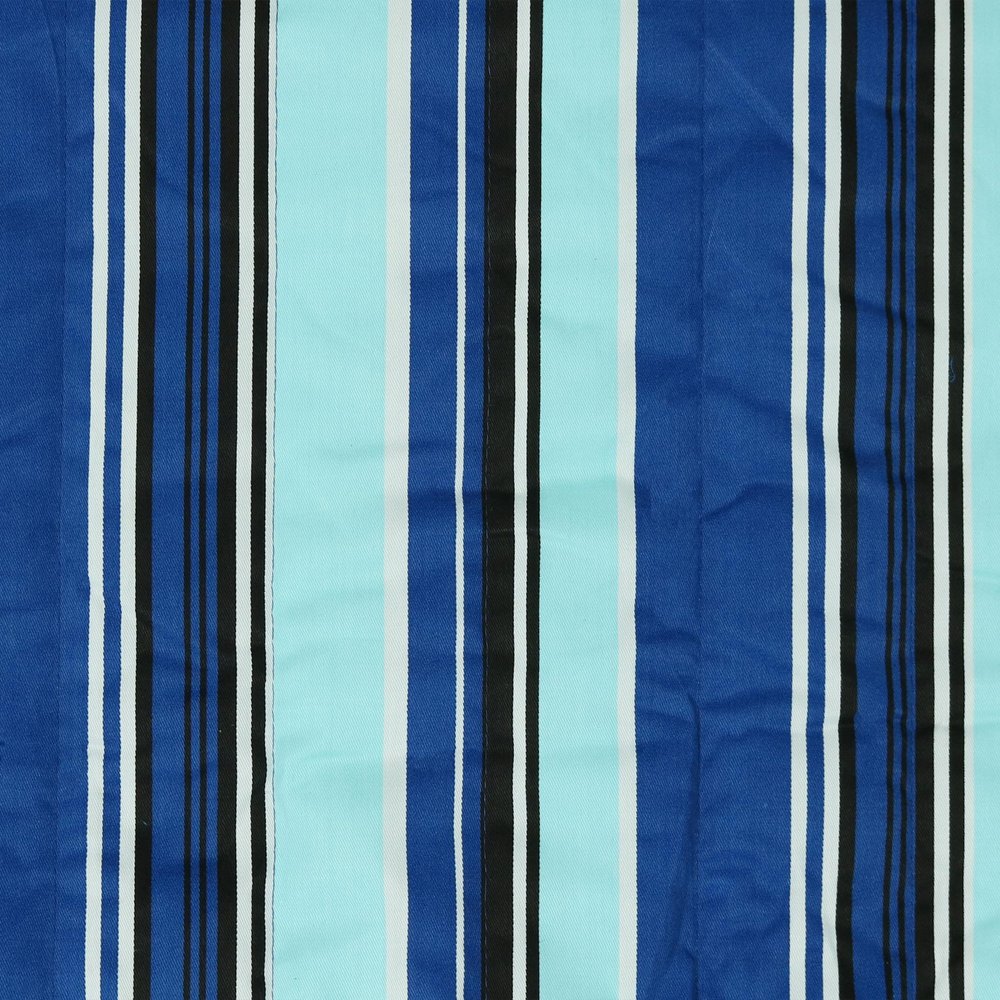 Light Blue And Dark Blue Striped Double Hammock HomeRoots