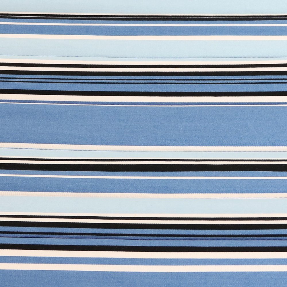 Light Blue And Dark Blue Striped Double Hammock HomeRoots
