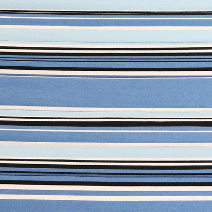 Light Blue And Dark Blue Striped Double Hammock HomeRoots