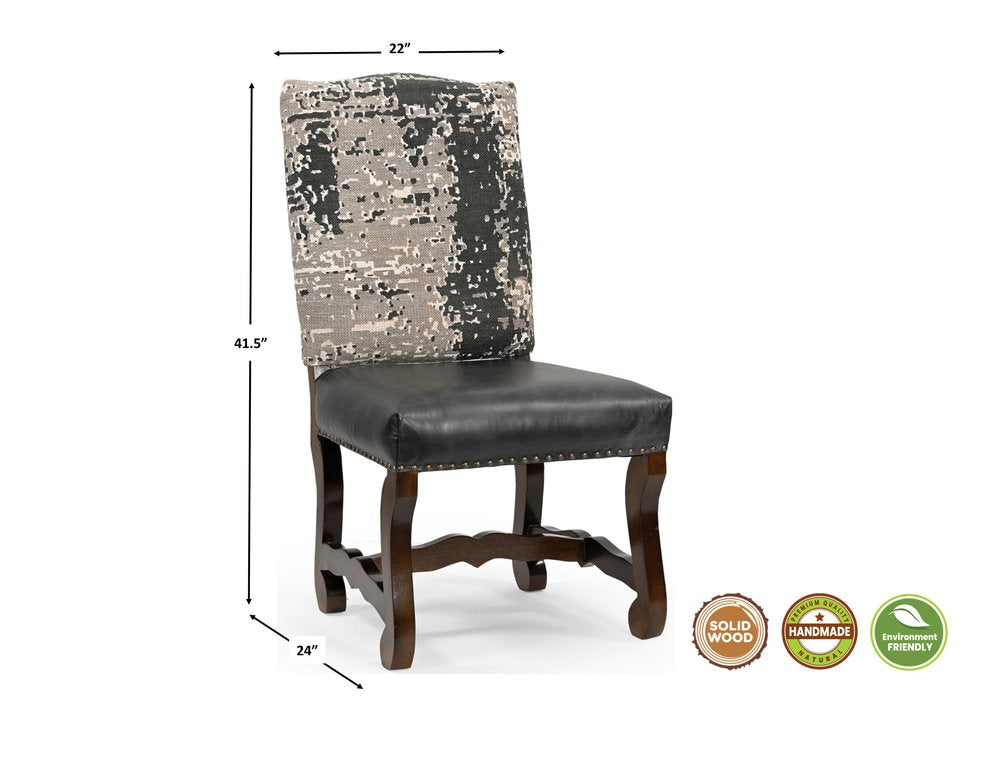 Five Piece Brown Round Solid Wood Dining Set with Four Chairs HomeRoots