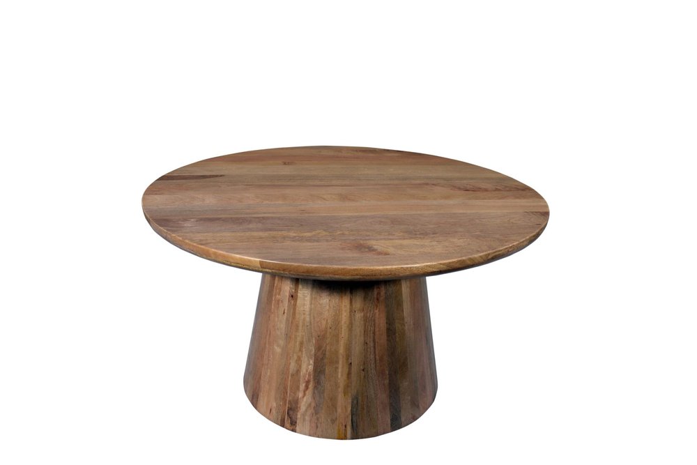Five Piece Brown Round Solid Wood Dining Set with Four Chairs HomeRoots