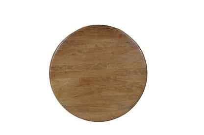 48" Natural Solid Wood Pedestal Base Round Top Dining Table HomeRoots