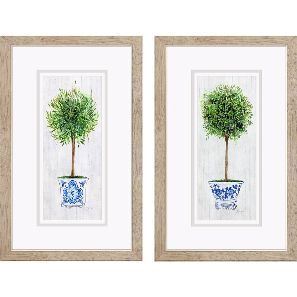 Set Of Two Rosemary Thyme Brown Framed Wall Art HomeRoots
